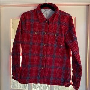 Stio Red/Blue Plaid Women's Top